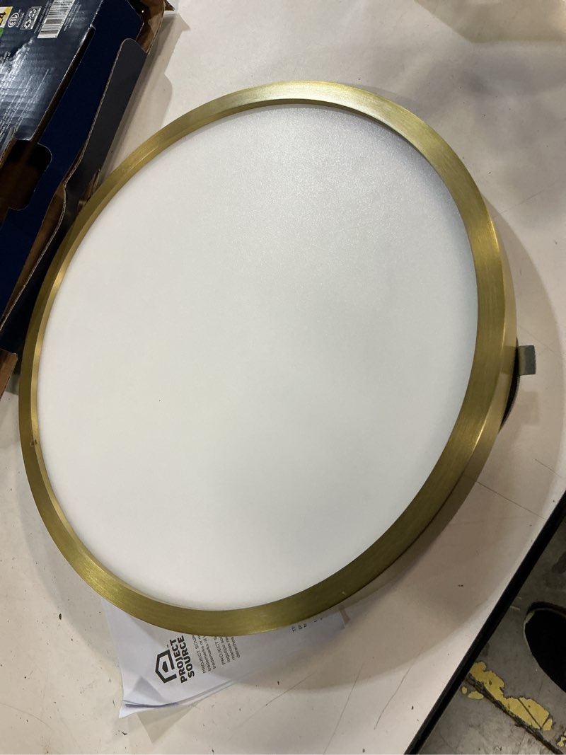 Condition photo showing Good Condition for project source 1 -light 13-in matte gold integrated led flush mount light