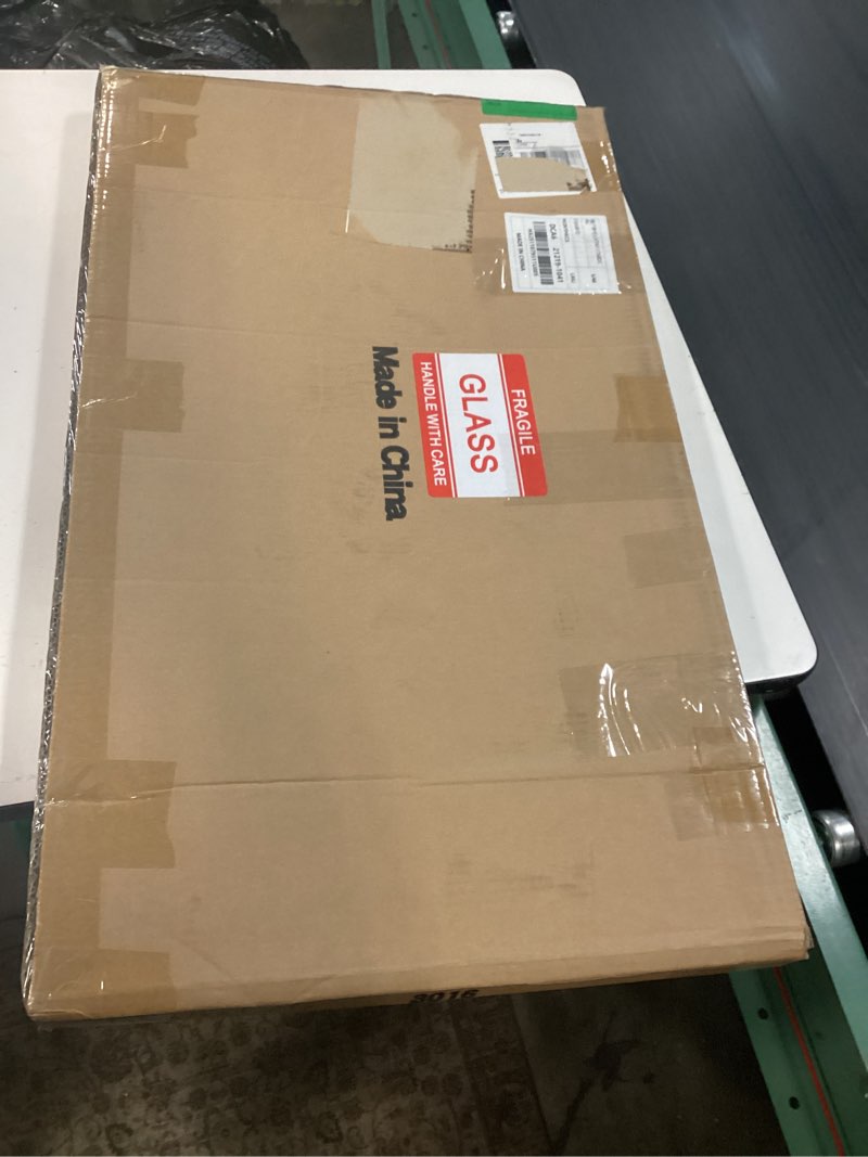 Condition photo showing New/Like New for fzxwyishu tempered glass kitchen backsplash, stove back top cover, splashback tile,hummingbird kitchen sink cover splash guard, home kitchen decor (art deco 2, 30"x16"(76.2x40.64cm)) art deco 2 30"l x 16"w