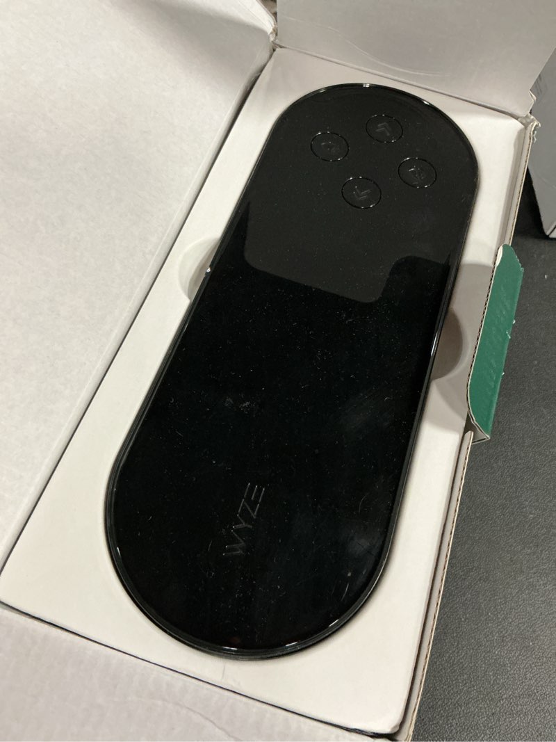 Condition photo showing As Is for wyze wsprk1 smart controller, smart sprinkler timer with epa watersense, 8-zone wifi (1 year of automatic weather-based watering with sprinkler plus included), black controller box sprinkler controller, 8-zone wifi smart sprinkler controller (1 year of au