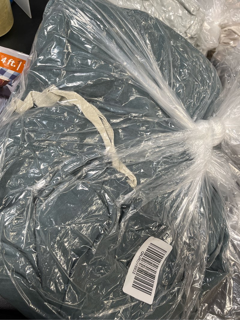 Condition photo showing Good Condition for european linen duvet cover, king/cal king, ocean