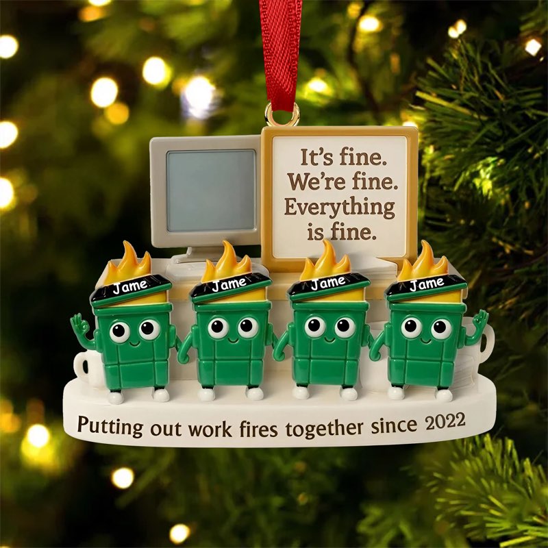 Weysat 4 Pcs Funny Emergency Gif ... irthday Holiday Desk Decor(Green)