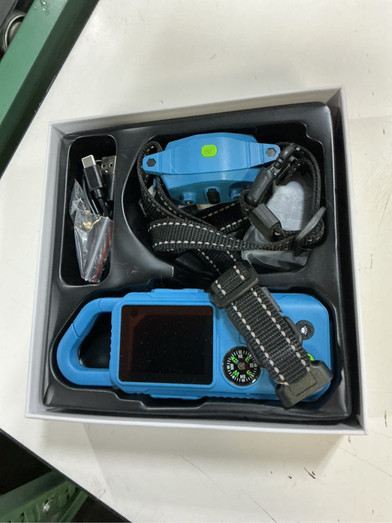 Condition photo showing Good Condition for wireless dog fence system, 5-in-1 electric fence for dogs, protection & training, fence range up to 394 ft, training distance up to 3300 ft, with remote for dogs over 15 lbs