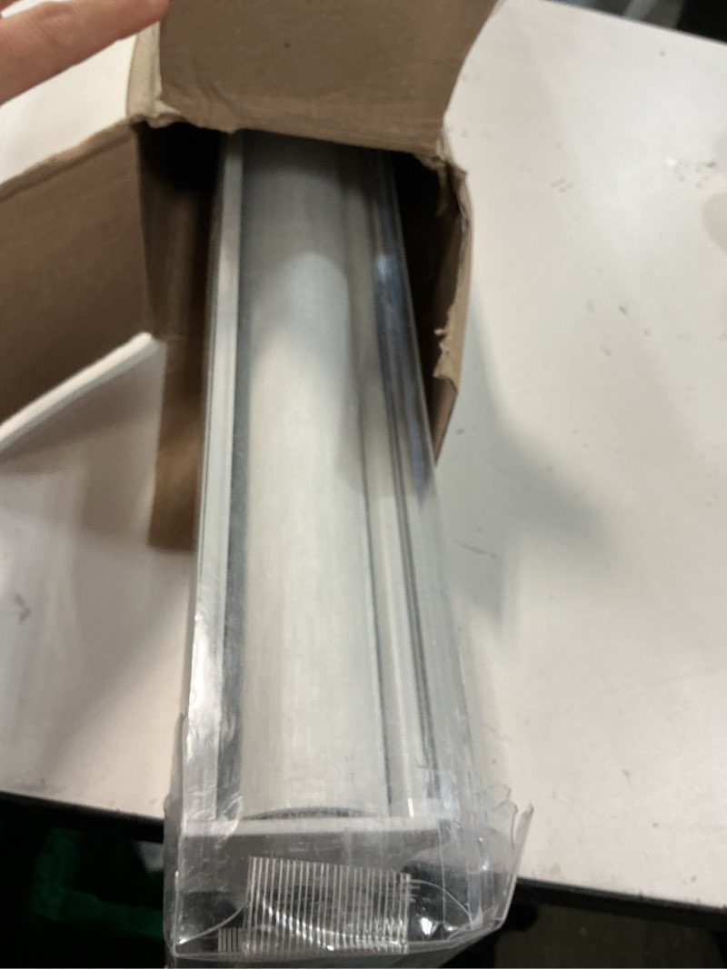 Condition photo showing As Is for cordless zebra blinds for windows, free-stop pull down roller window shades with valance, light filtering dual layers sheer shades for home and office, white, 33" w x 72" h a. white ( cordless ) 33"w x 72"h