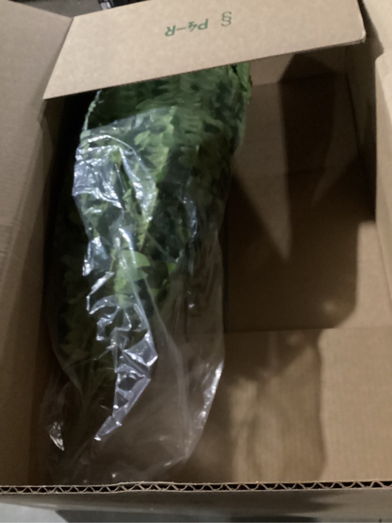 Condition photo showing As Is for Single Silky Artificial Boston Fern Bush, 49Inch Large Artificial Ferns for Outdoors, Large Faux Ferns Artificial Plants,Suitable for Decorating Office, Living Room Faux Greenery,95Branches