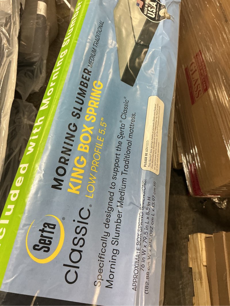 Condition photo showing New/Like New for serta classic icomfort box spring foundation king