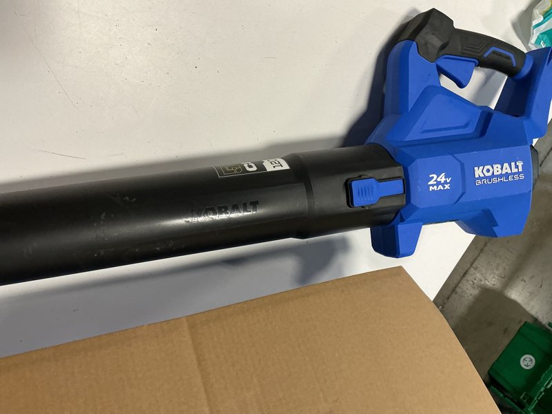 Condition photo showing Good Condition for kobalt 24-volt max lithium ion 410-cfm brushless cordless electric leaf blower