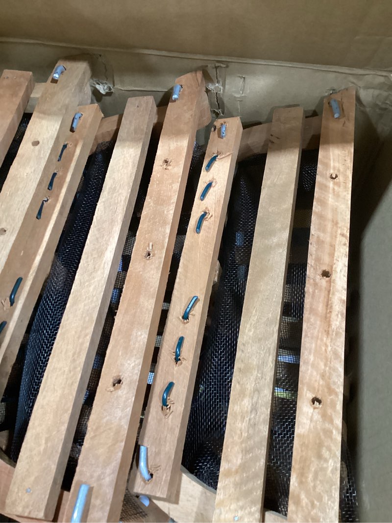 Condition photo showing New/Like New for 3 wooden orchid wall planters, plant baskets for wall mounting (wall baskets)