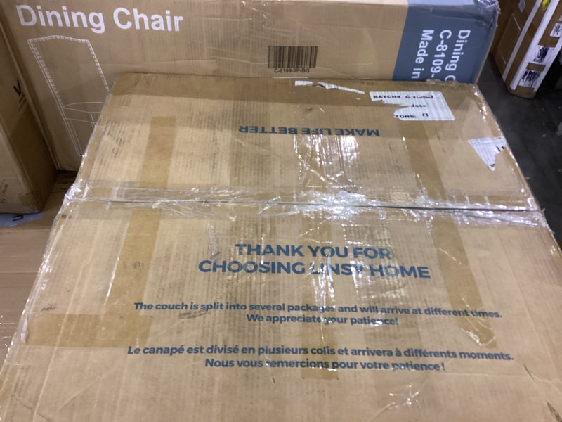 Condition photo showing As Is for LINSY HOME 78" Loveseat Sofa Couch, Modern Sectional Couches for Living Room with Anti Cat Stretch Fabric and Metal Frame, Comfy 2 Seater Loveseat, Easy Assembly, Grey Grey 2 Seater