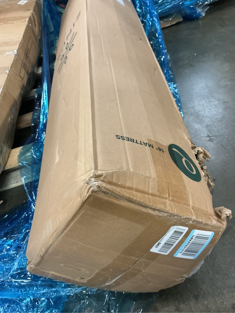 Condition photo showing New/Like New for zinus lumbar+ premium memory foam mattress – 14 inch, queen, lumbar support, targeted pressure relief, cooling gel & green tea, fiberglass free, medium firm, certipur-us & oeko-tex certified