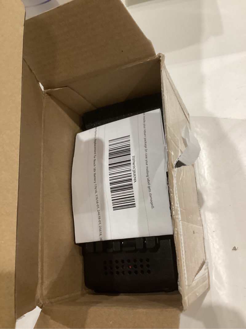 Condition photo showing As Is for BAT609 18V 6000mAh Lithium Battery Replacement for Bosch 18V Battery 17618, 17618-01, 24618-01, 25618, 26618, 37618 Cordless Power Tools Battery For Bosch 18V 1-pack Battery 6.0Ah