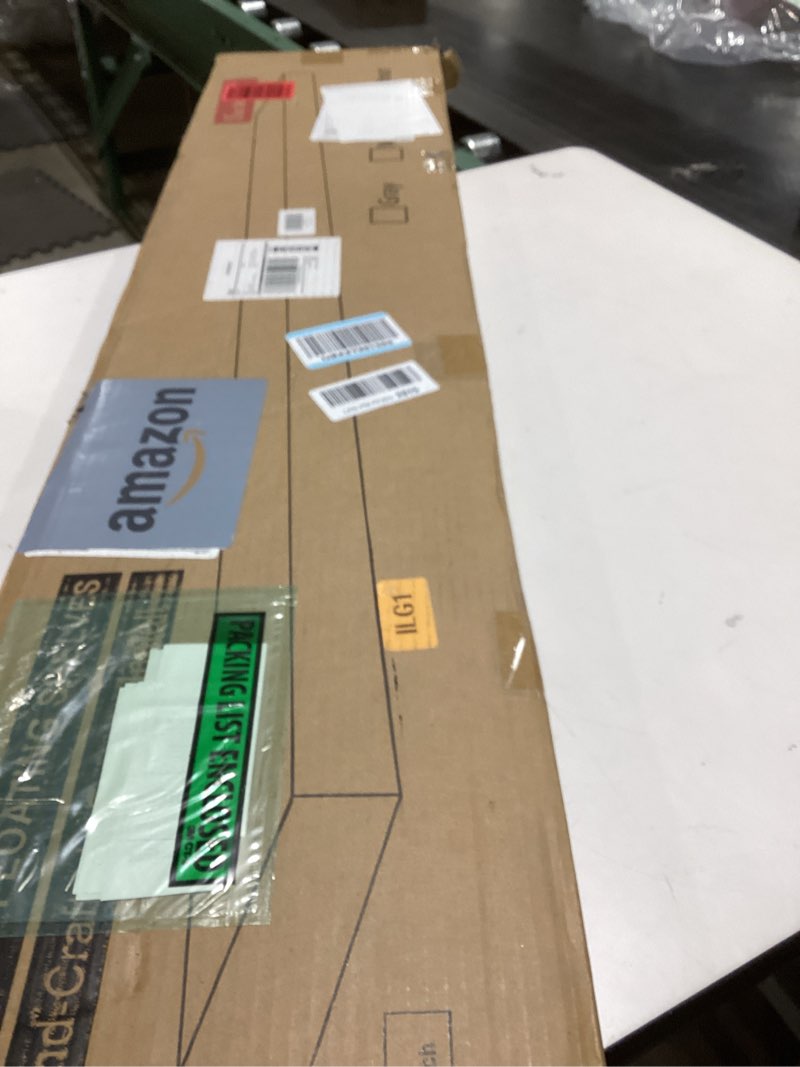 Condition photo showing New/Like New for Fun Memories Floating Shelves for Wall, 48"x9.3" Rustic Solid Elm Wood Wall Shelves, Heavy-Duty Mounted Shelves with Invisible Brackets, Set of 2 for Living Room, Bedroom, Kitchen, Walnut Finish Walnut Finish Flat Edge, 48"W, 1Pack