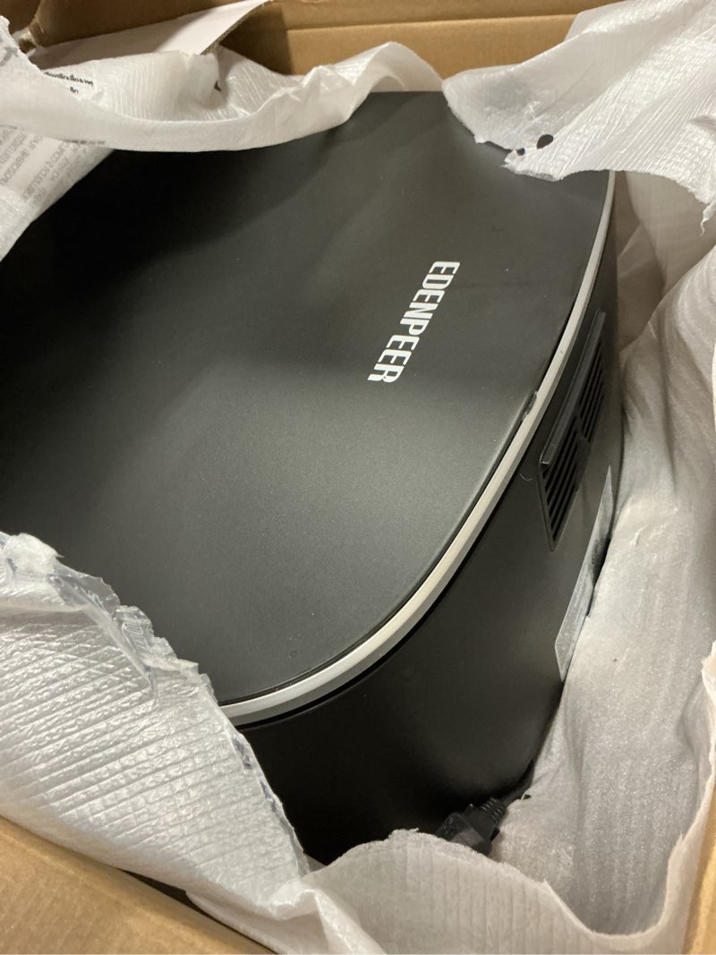 Condition photo showing As Is for Extra Large Air Fryer,11-IN-1 6 QT 450F Air Fryer with Superior Airflow, Dual Heat Source Technology, Smart Digital Wide Fryer with PFAS Free Basket, Fits a 12" Pizza or 33 Chicken Wings 6 QT with Unique Design