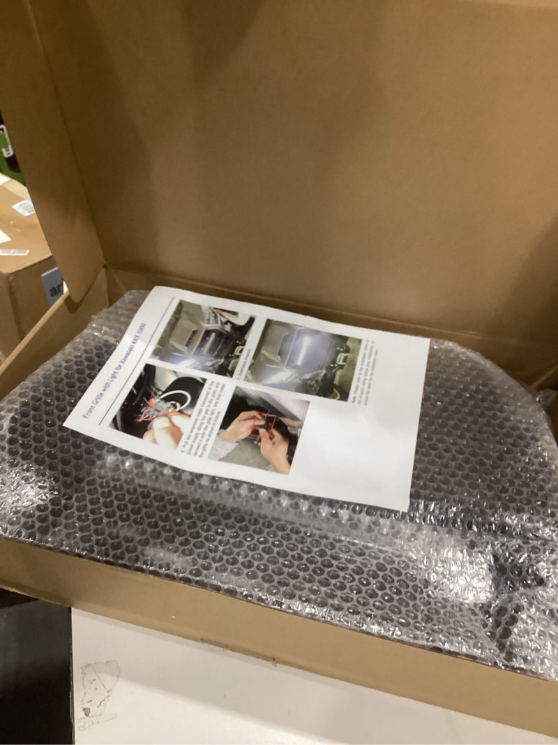 Condition photo showing Good Condition for XATVXUTV Front Grille with LED Light Bar for Kawasaki Teryx KRX 1000 20-25, Waterproof Mesh Grill wi