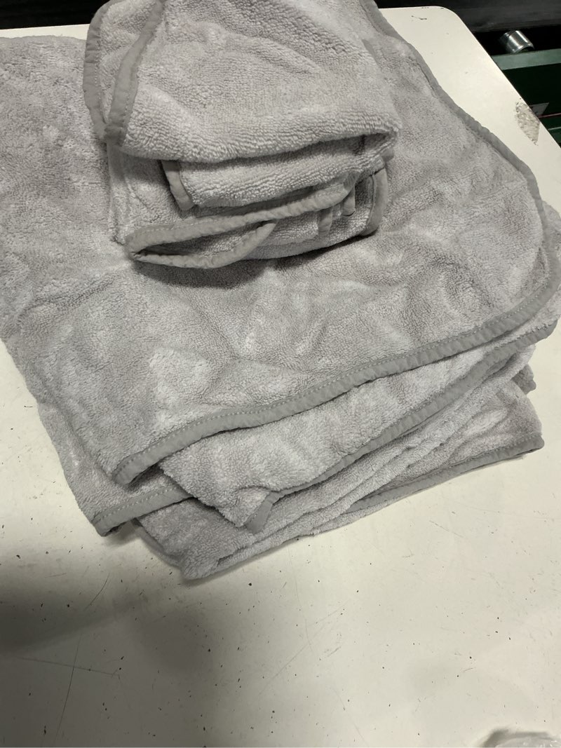 Condition photo showing Good Condition for baby organic turkish cotton baby bath bundle 8-pack, one size, light grey