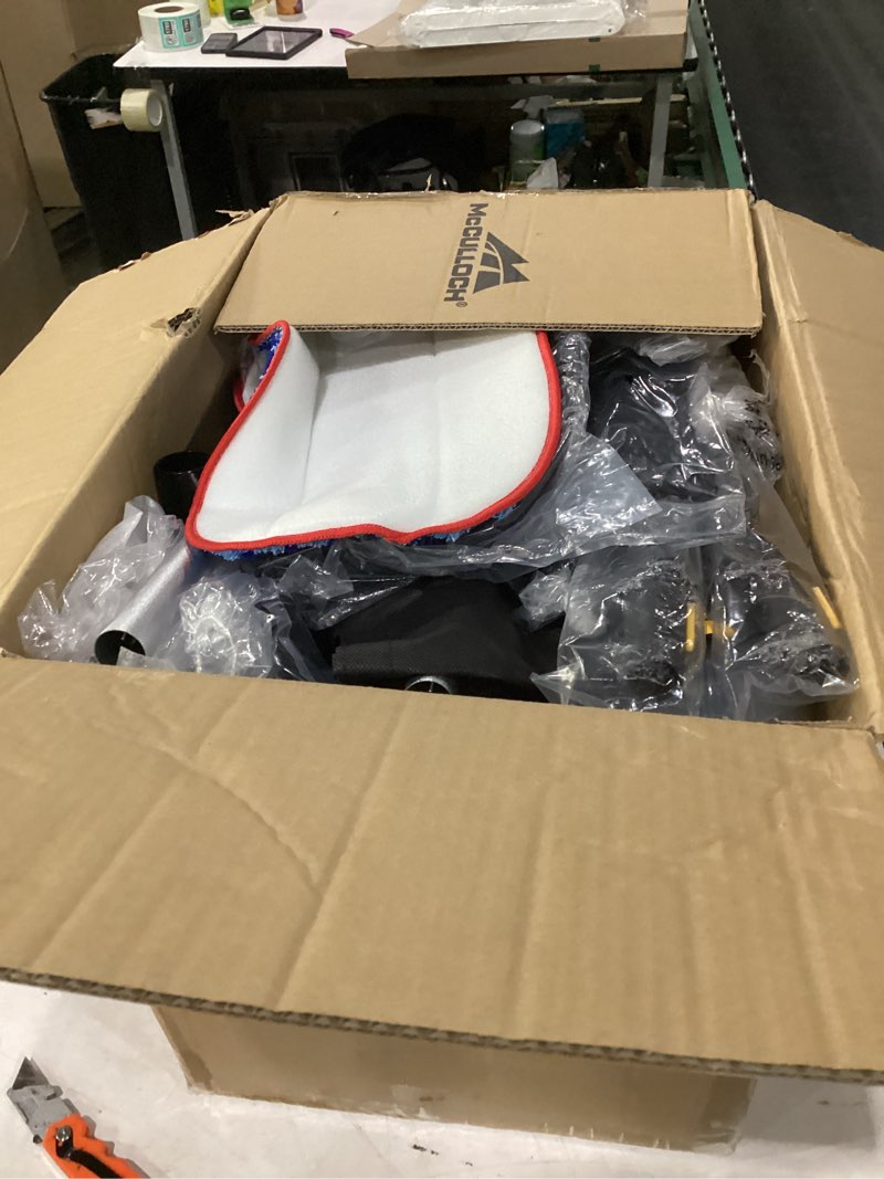 Condition photo showing Good Condition for mcculloch mc1385 deluxe canister steam cleaner, 2-hour runtime, chemical-free, 23 accessories: mop head, brushes & more - built for home, tile, carpet, furniture, & personal car detailing