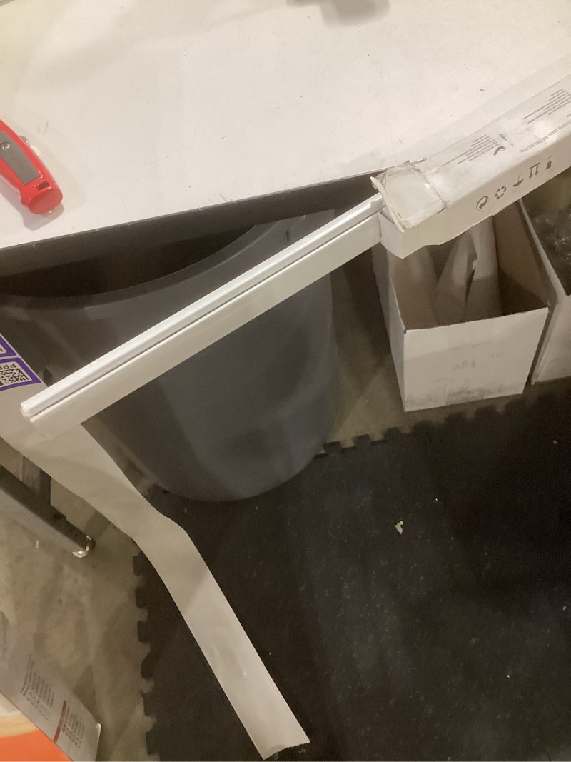Condition photo showing Good Condition for picture hanging systems, for art galleries, home, two 48inch rails, click rail kits (2 white rails 4 nylon cords & 4 hooks)