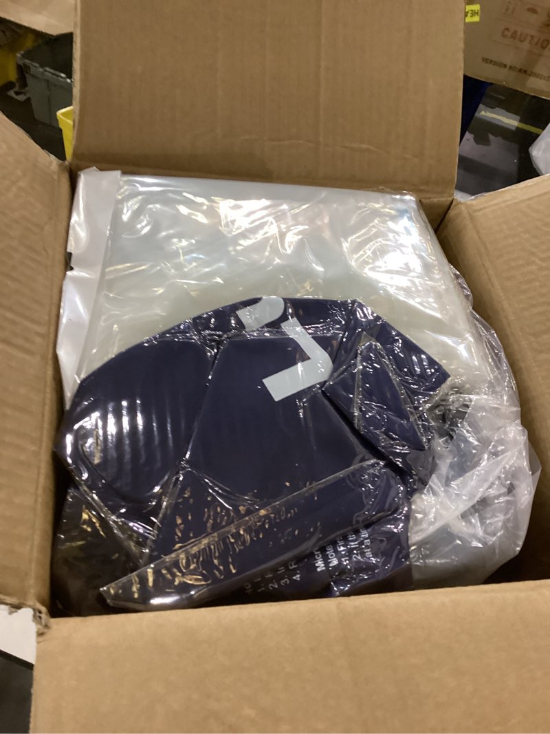Condition photo showing New/Like New for Lunix 4pcs Orthopedic Bed Wedge Pillow Set, Post Surgery Memory Foam for Back, Knee, Leg Pain Relief, Sitting Pillow for Sleeping, Acid Reflux, GERD, with Hot Cold Pack, Navy White Navy