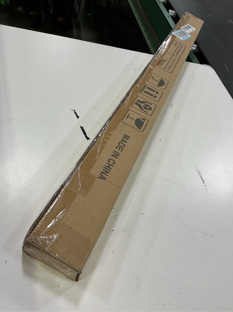 Condition photo showing New/Like New for tension curtain rod by ezfurni, 42 to 82 inch adjustable, spring loaded curtain rods no drilling, heavy duty tension rod for windows, bathroom, closet, door, renter friendly, no drill, non-slip,white white 42-82