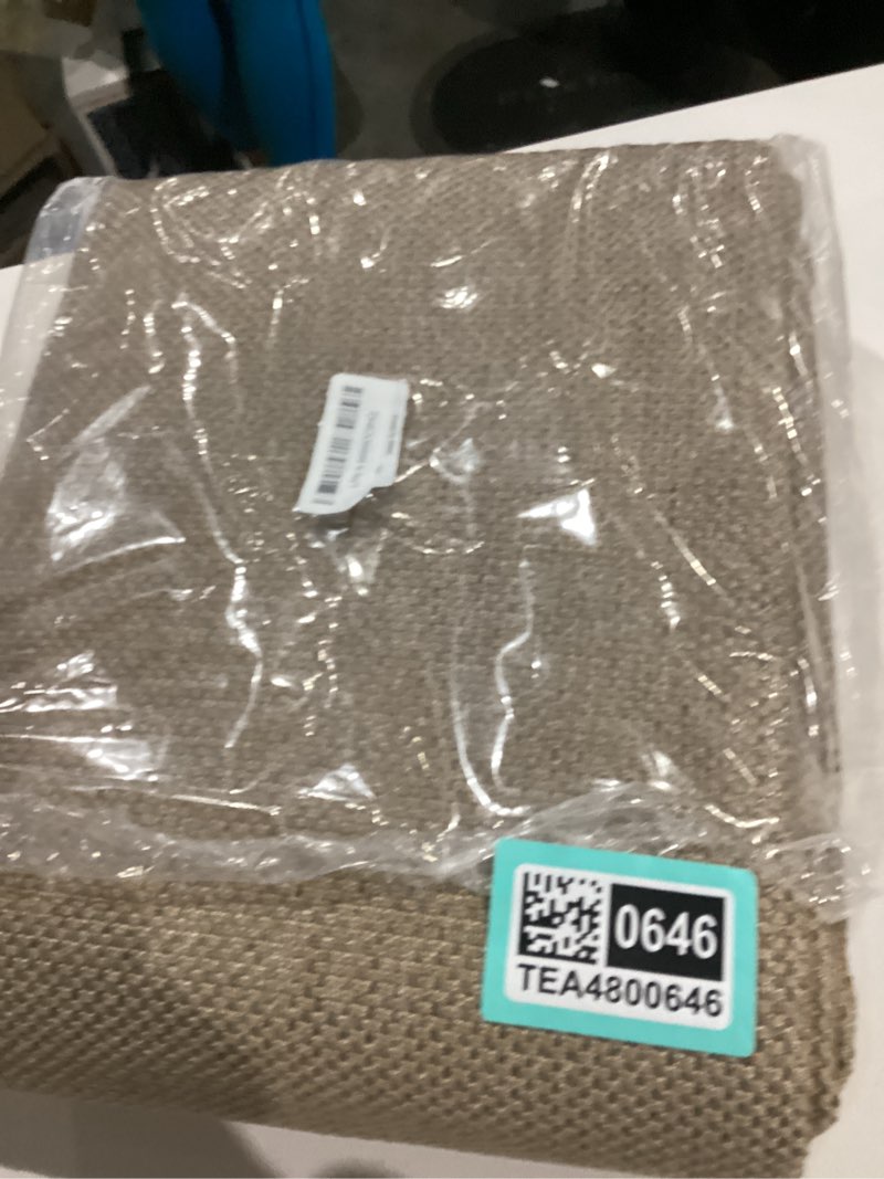 Condition photo showing Good Condition for SHACOS Easy Jute 3x10 ft Washable Runner Rug Non Slip Low Pile Thin Durable Faux Jute Farmhouse Rug for Entryway Hallway Patio Kitchen Porch Indoor Outdoor Carpet, Brown 3'x10'(Runner) Neutral Brown