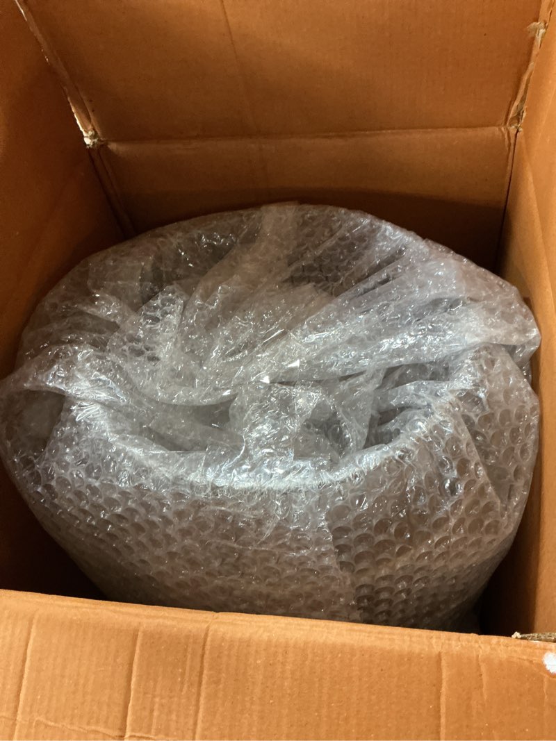 Condition photo showing Good Condition for 1-light brass pendant with oversized woven shade