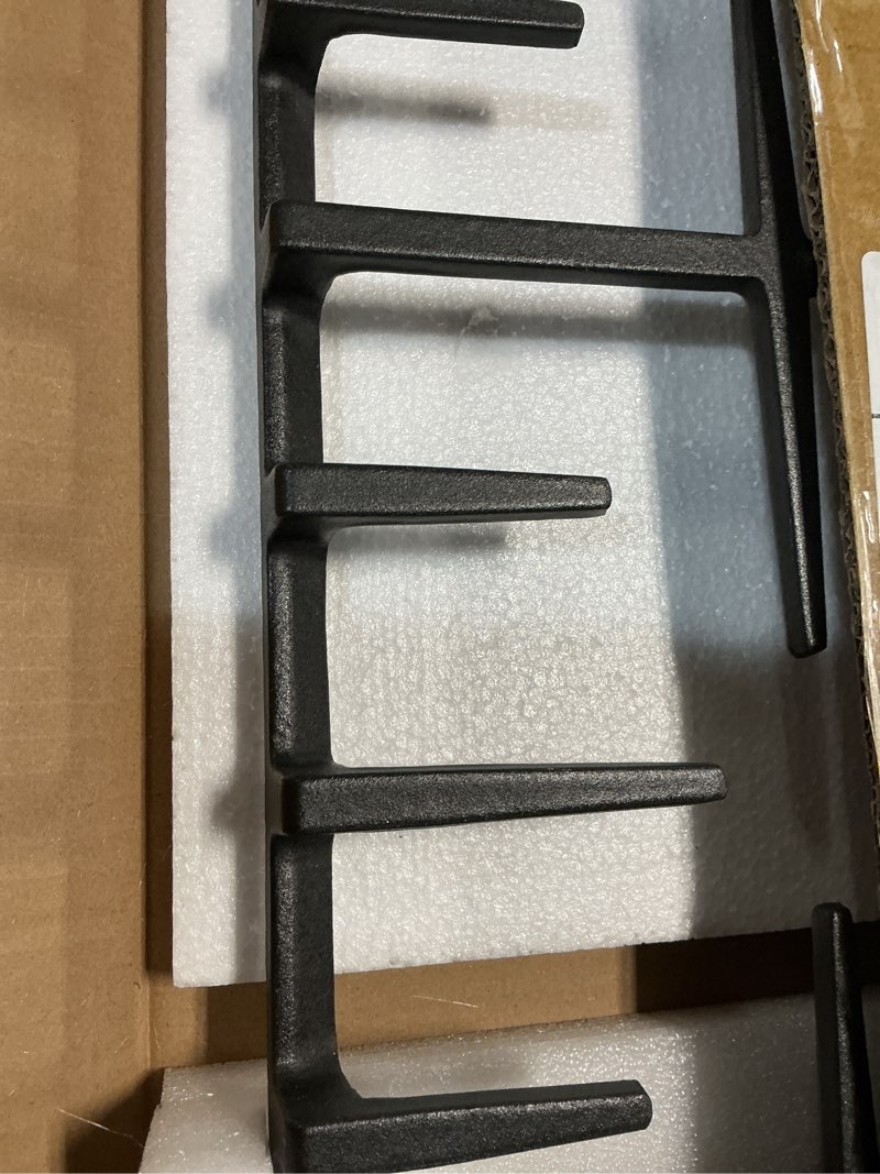 Condition photo showing New/Like New for WB31X27150 Center Grate Replacement for GE Stove Grate JXGRATE1 WB31X24737 Cast Iron General Electric Gas Range Grate 19.3" x 9.1'' Surface Burner Grate GE Cooktop Parts Stove Top Grate