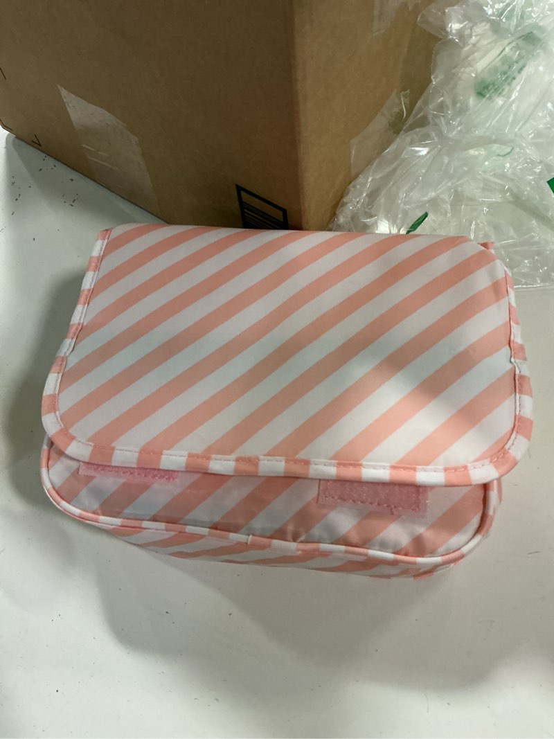 Condition photo showing Good Condition for Veken 8 Set Packing Cubes for Travel Essentials, Suitcase Organizer Bags in 4 Sizes, Carry-On Luggage Accessories with Large Laundry & Hanging Toiletry Bag, Must-Have for Airplane, Road Trip & Camping Sweet Pink Stripes 8 Set (For Carry-On/Medium)