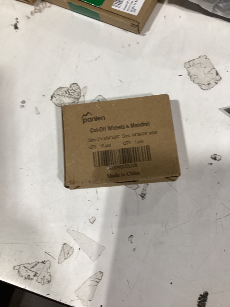 Condition photo showing As Is for similiar productcut off wheel mounting mandrel holder 3/8\" & 1/4\" arbor hole, 4 pack cut-off wheel for die grinder accessories drill bits tool