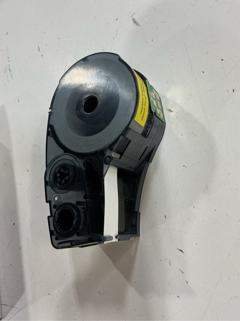 Condition photo showing Good Condition for heat shrink tubing label tape compatible for m21-250-c-342-wt cartridge work with m210 lab bmp21-plus/lab idpal label printer, black on white, 0.44" width, 7' length