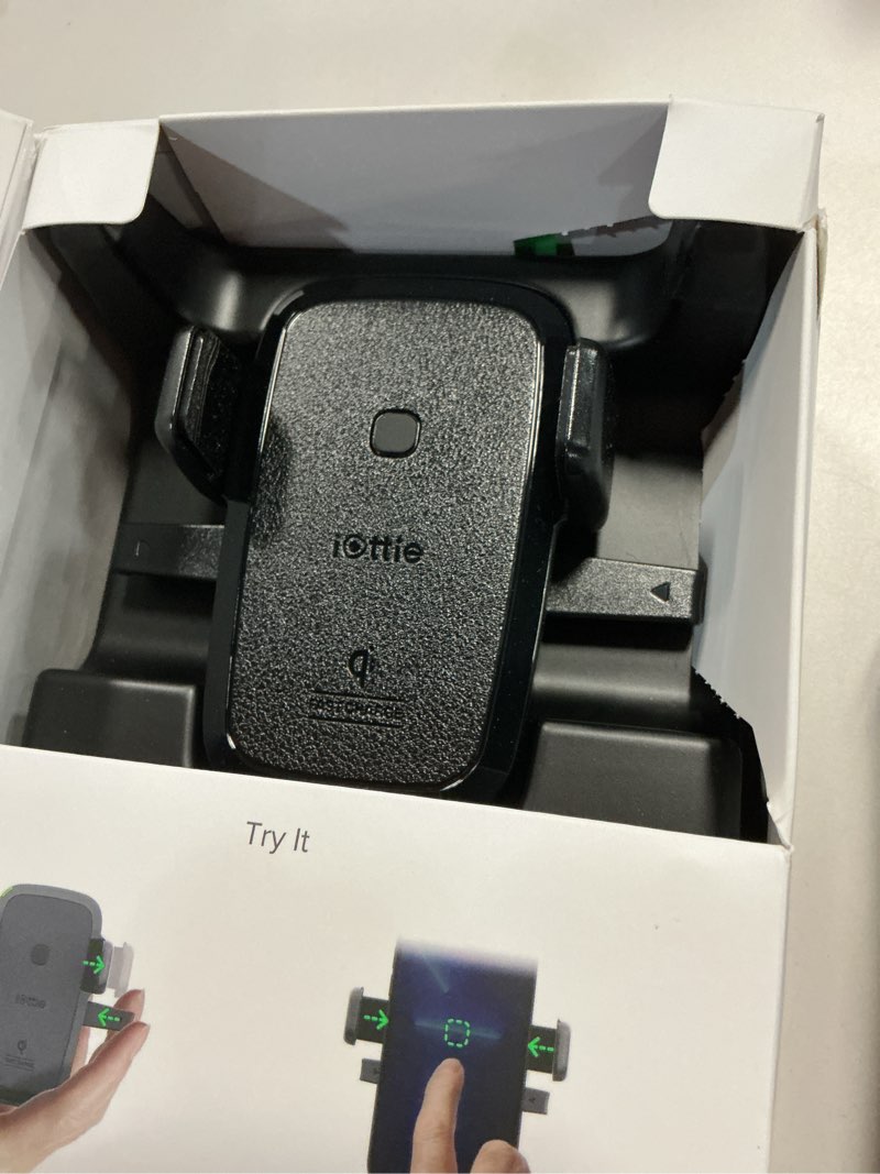 Condition photo showing New/Like New for iottie easy one touch wireless mini dashboard & windshield mount  black  plastic