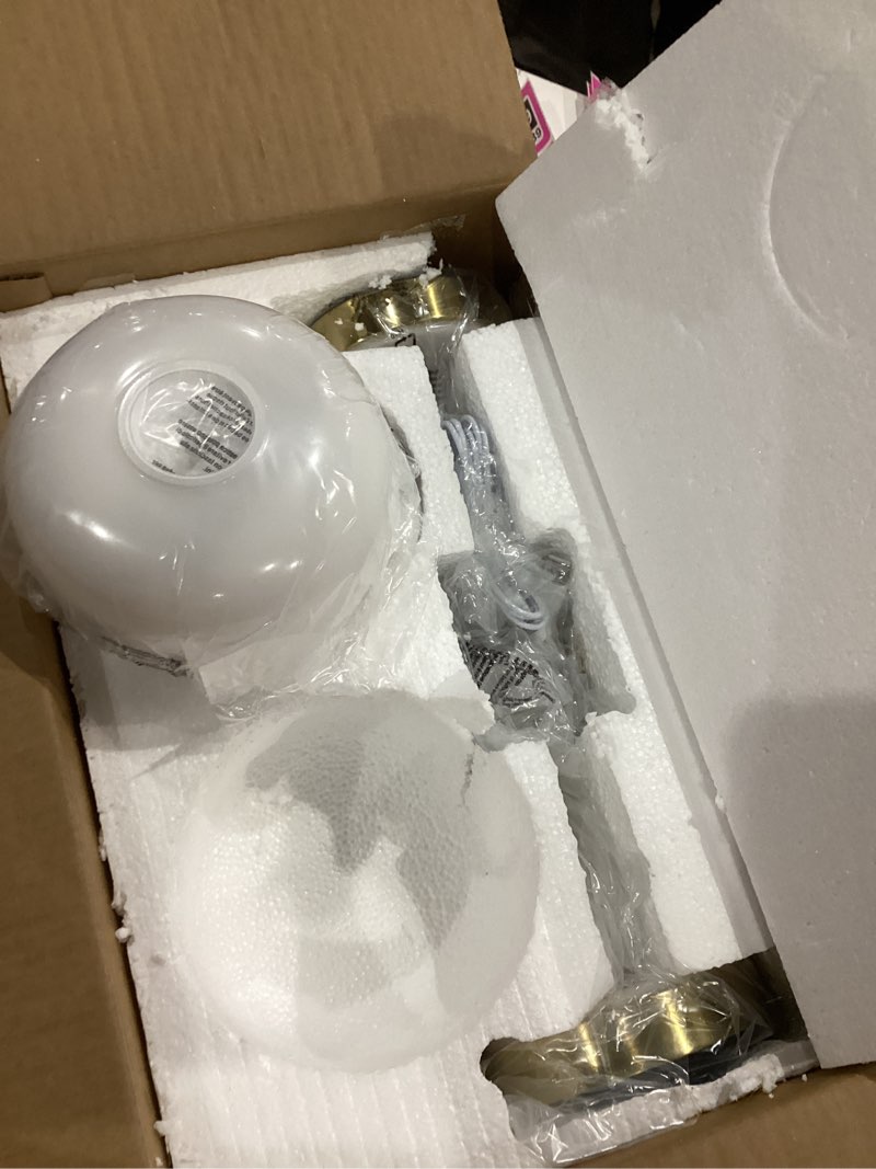 Condition photo showing Good Condition for Oneach 9" Cordless Table Lamps Set of 2, Gold Rechargeable Battery Operated Lamp, 3-Way Stepless Dimming Touch Mushroom Lamps, Small Glass Nightlight for Bedroom Dining Table Living Room Shelf Decor Brass Gold-2Pack