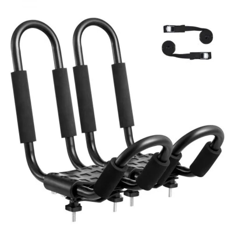 vevor kayak roof rack, 12pair j-bar, soft roof rack, top mount tie down, carrier for kayak, surf boar