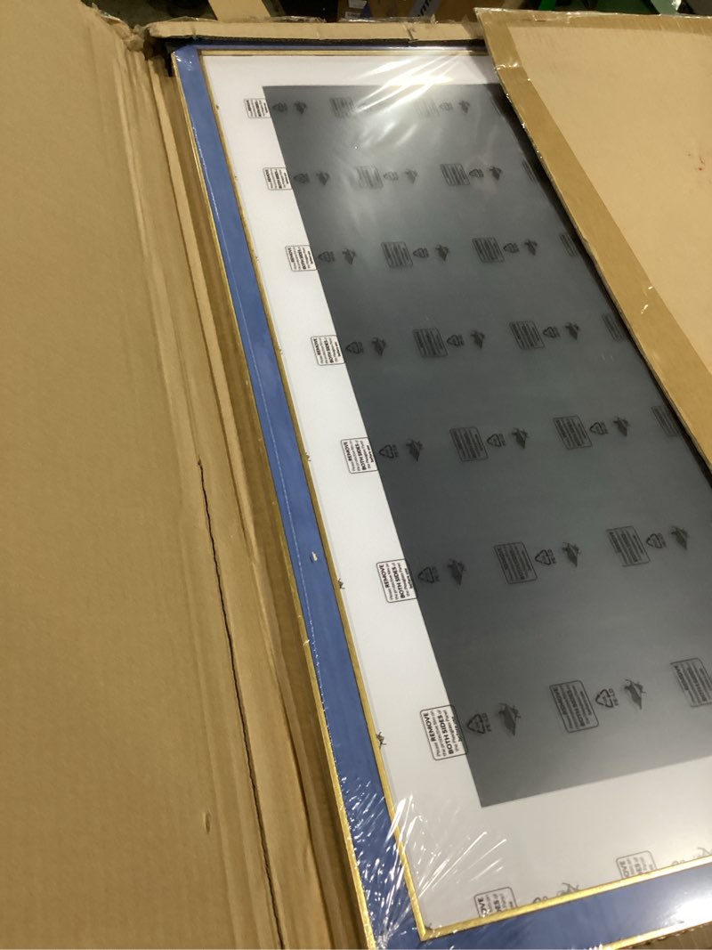 Condition photo showing Good Condition for suede 24x32 frame - single frame, christmas elegant sky blue 24 x 32 poster frame with mat for 20x28, 24x32 picture frames for artwork, puzzles, photos and movie posters sky blue 24" x 32" / 20" x 28" mat