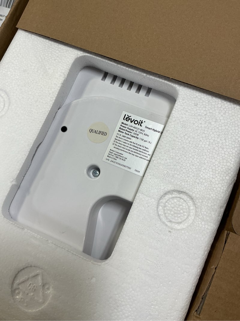 Condition photo showing New/Like New for LEVOIT LV600S Smart Warm and Cool Mist Humidifiers for Home Bedroom Large Room, (6L) 753ft² Coverage, Quickly & Evenly Humidify Whole House, Easy Top Fill, App & Voice Control - Quiet Sleep Mode