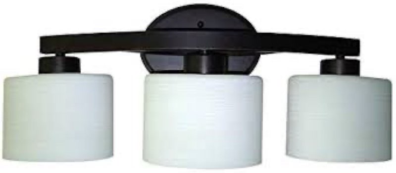 allen + roth 3-light merington aged bronze bathroom vanity light