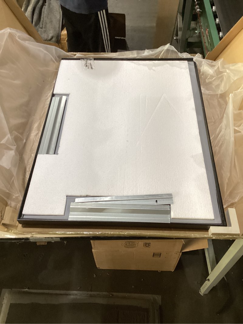 LOAAO Black Bathroom Mirror 24"X32" for Wall, Rectangle Bathroom Vanity Mirror, Hangs Vertically or 