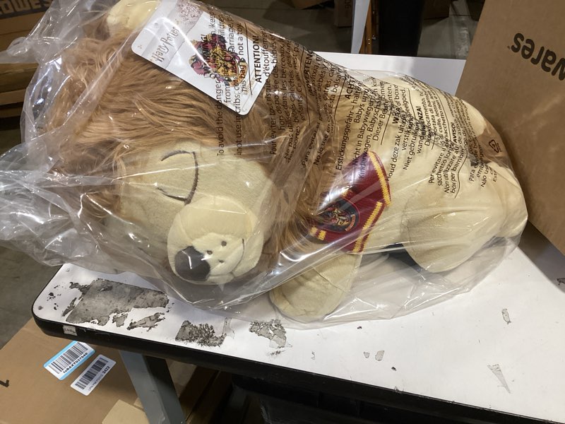 Condition photo showing New/Like New for jazwares harry potter gryffindor lion 18-inch sleeping plush - ultrasoft officially licensed warner brothers product ages 2+