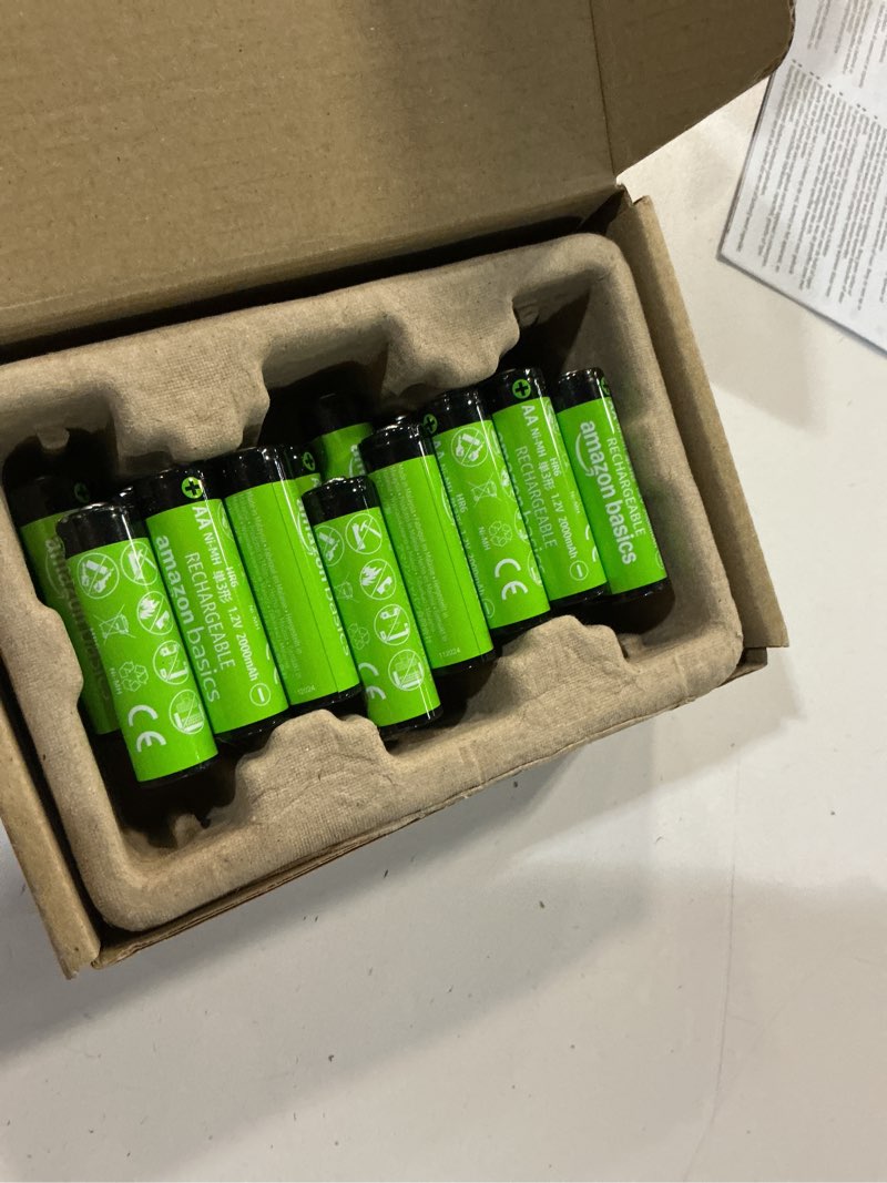 Condition photo showing item condition for Amazon Basics 24-Pack Rechargeable AA NiMH Batteries, 2000 mAh, 1.2V, Recharge up to 1000x Times, Pre-Charged 24 Count (Pack of 1)