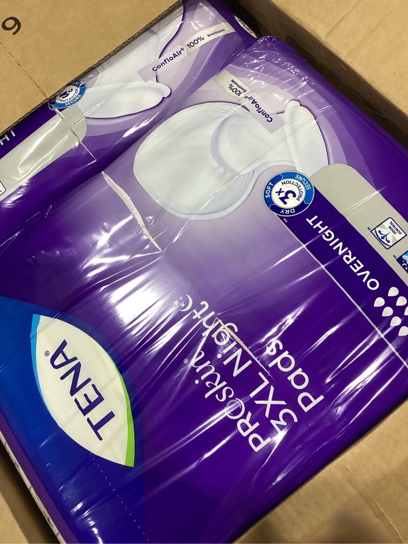 Condition photo showing New/Like New for TENA ProSkin 3XL Overnight Incontinence Pads for Women and Men, 48 Count XXXL XXXL