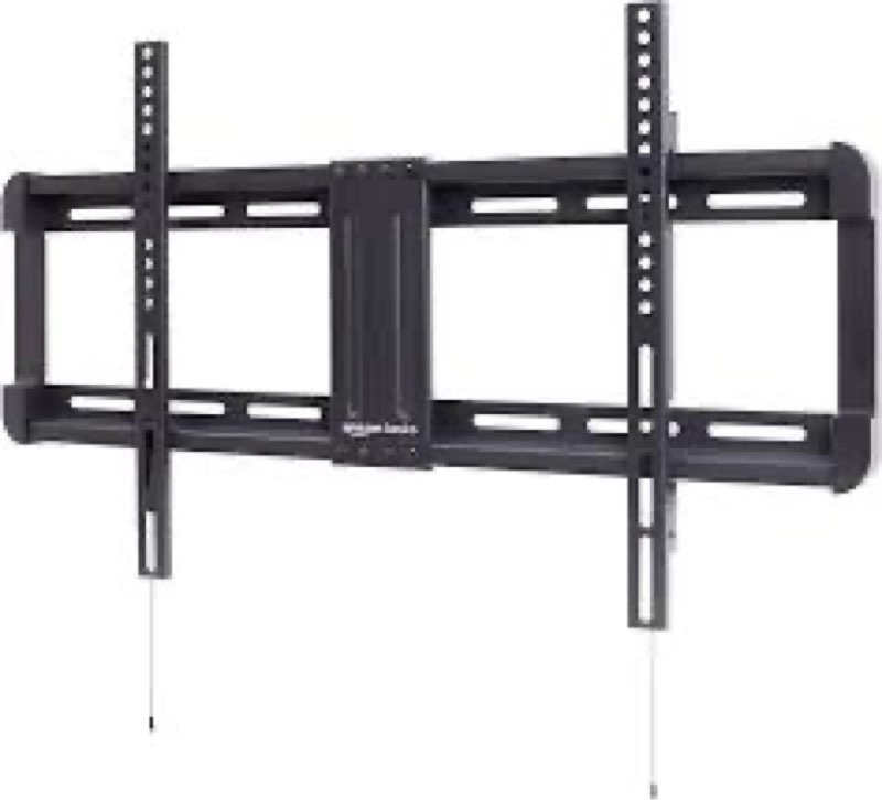 Amazon Basics Low Profile TV Wall Mount with Horizontal Post Installation Leveling for 32 to 86 inch