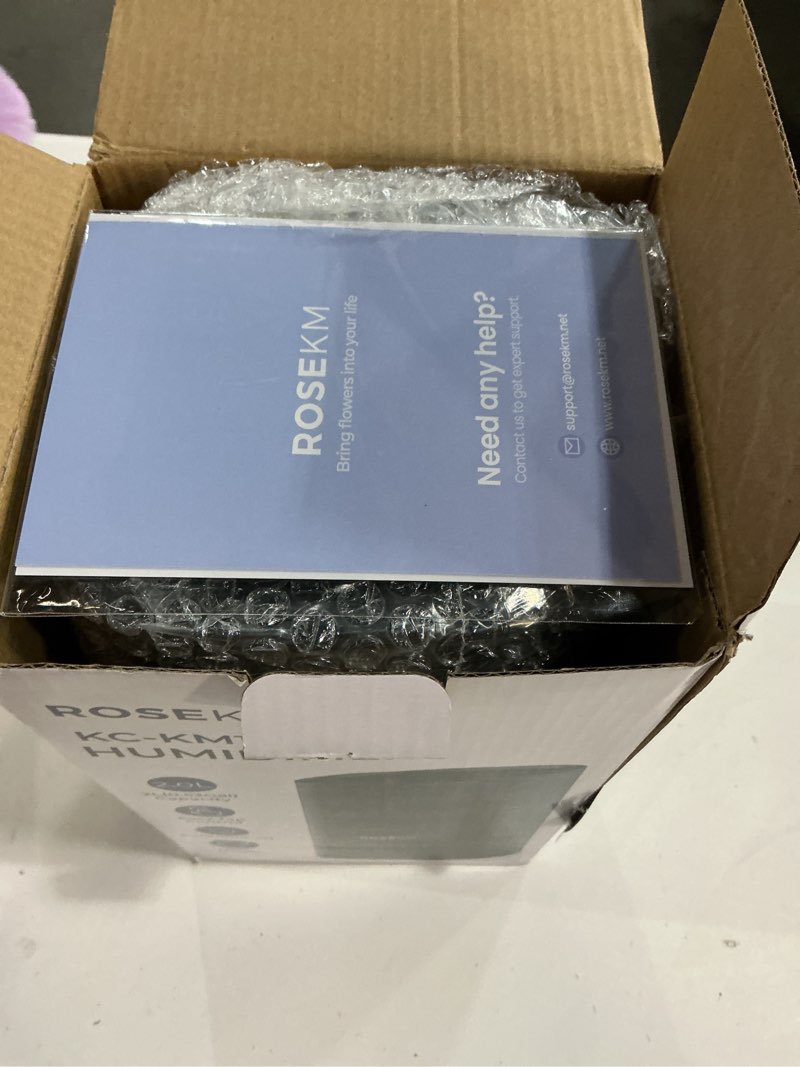 Condition photo showing New/Like New for Humidifiers for Bedroom, 2.0L Cool Mist Humidifier for Home Plant and Baby Nursery, Quiet Ultrasonic Humidifier with 360° Nozzle, Auto Shut-Off, Filterless, Black 2.0L Standard Humidifier