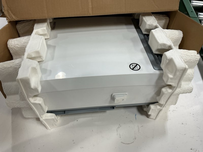 Condition photo showing As Is for stiebel eltron ck trend wall-mounted electric fan heater, 2000w, 240v, white, made in germany ck 200-2 trend