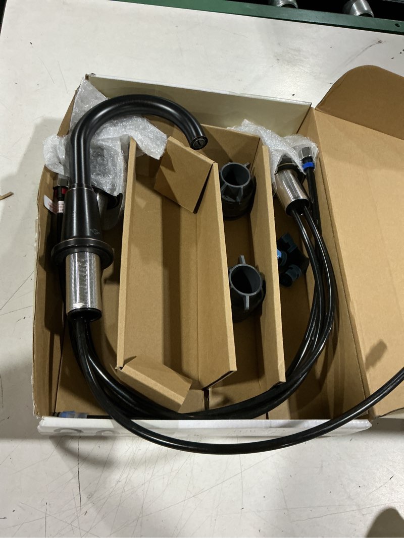Condition photo showing As Is for allen + roth townley oil rubbed bronze widespread 2-handle watersense high-arc residential handle bathroom sink faucet with drain