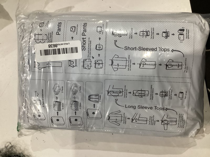 Condition photo showing Good Condition for 10 set compression packing cubes for travel essentials,compressible expandable packing cubes for suitcase,olarhike luggage organizer bags for travel,handy helper for organizing clothes(black) black 10 set