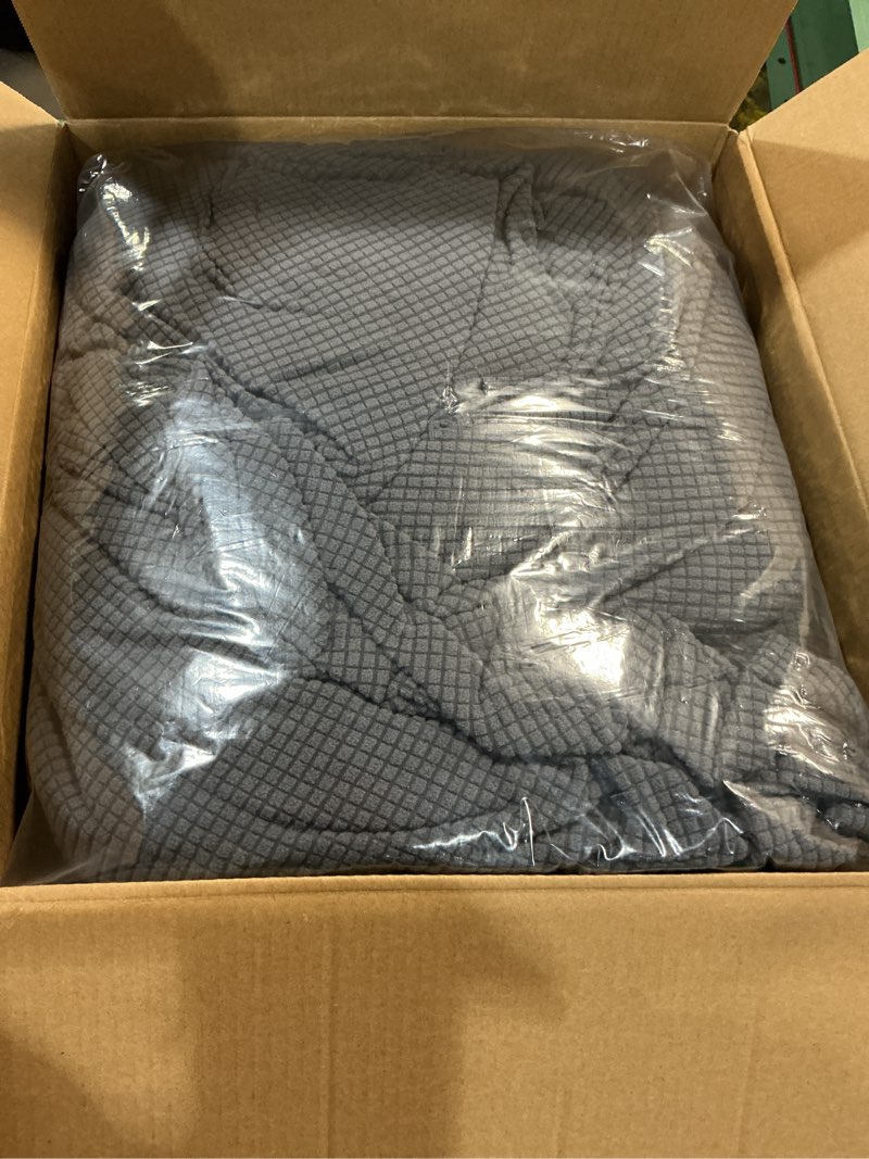 Condition photo showing Good Condition for subrtex 7 pieces stretch sofa slipcover sets couch cover sets backrest cushion covers furniture protector collection set for oversize sofa loveseat chair slip covers(large, gray) grey large