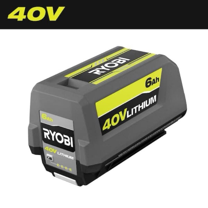ryobi 40v lithium-ion 6.0 ah high capacity battery