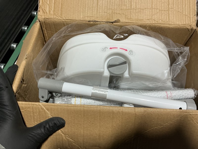 Condition photo showing Good Condition for Raised Toilet Seat with Handles for Elderly - Toilet Seat Risers for Seniors with Adjustable Padded Arms - Elevated Toilet Safety Seat for Standard or Elongated Commode