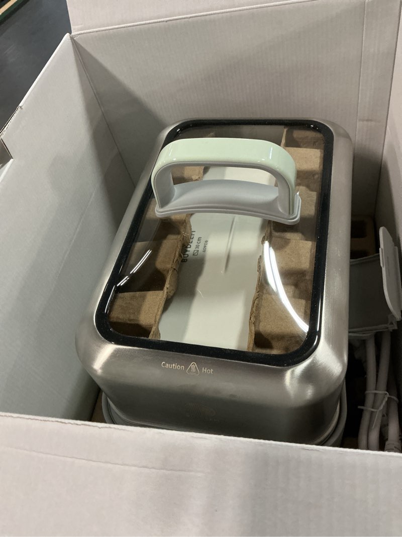 Condition photo showing Good Condition for BUYDEEM G553 5-Quart Electric Food Steamer for 2-4 Servings, One Touch Vegetable Steamer for Cooking, Digital Multifunctional Steamer, Quick Steam, Stainless Steel Steamer Tray, No Stew Pots Included 5 quart