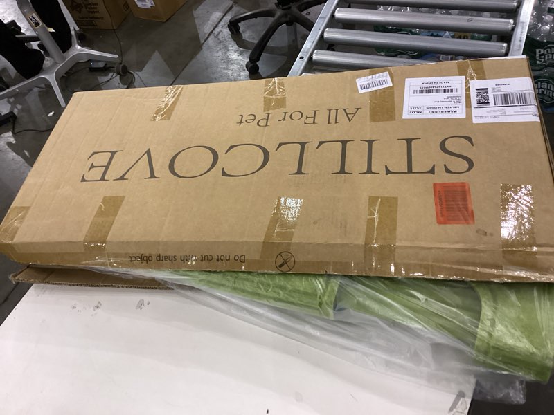 Condition photo showing New/Like New for Medium Cat Tree Tower: Indoor Cat House Condo with Hideaway Bed Cave & Toy, Modern Cube Castle for 1-3 Kittens