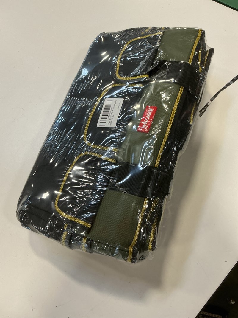 Condition photo showing New/Like New for Tool tote bag with handle, Tool bag organizer, electrical tool bags, HVAC tool bag, Tool caddy, Tool bags for electricians, Electrical and maintenance tool bag (17inch)