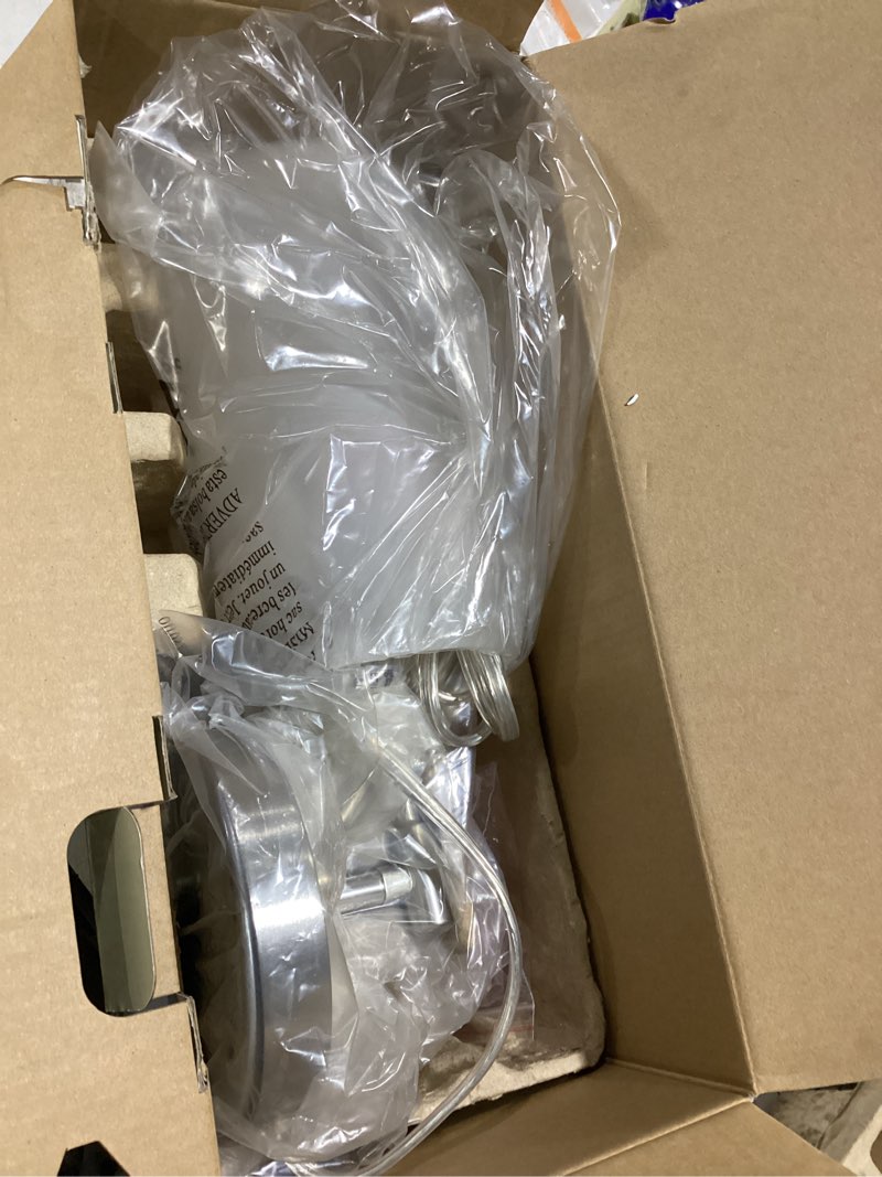 Condition photo showing Good Condition for allen + roth odessa 4.75-in w 1 -light brushed nickel transitional wall sconce